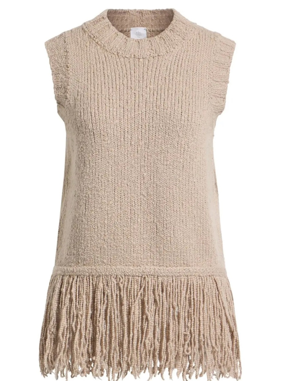 Eleventy Sleeveless Fringe Sweater